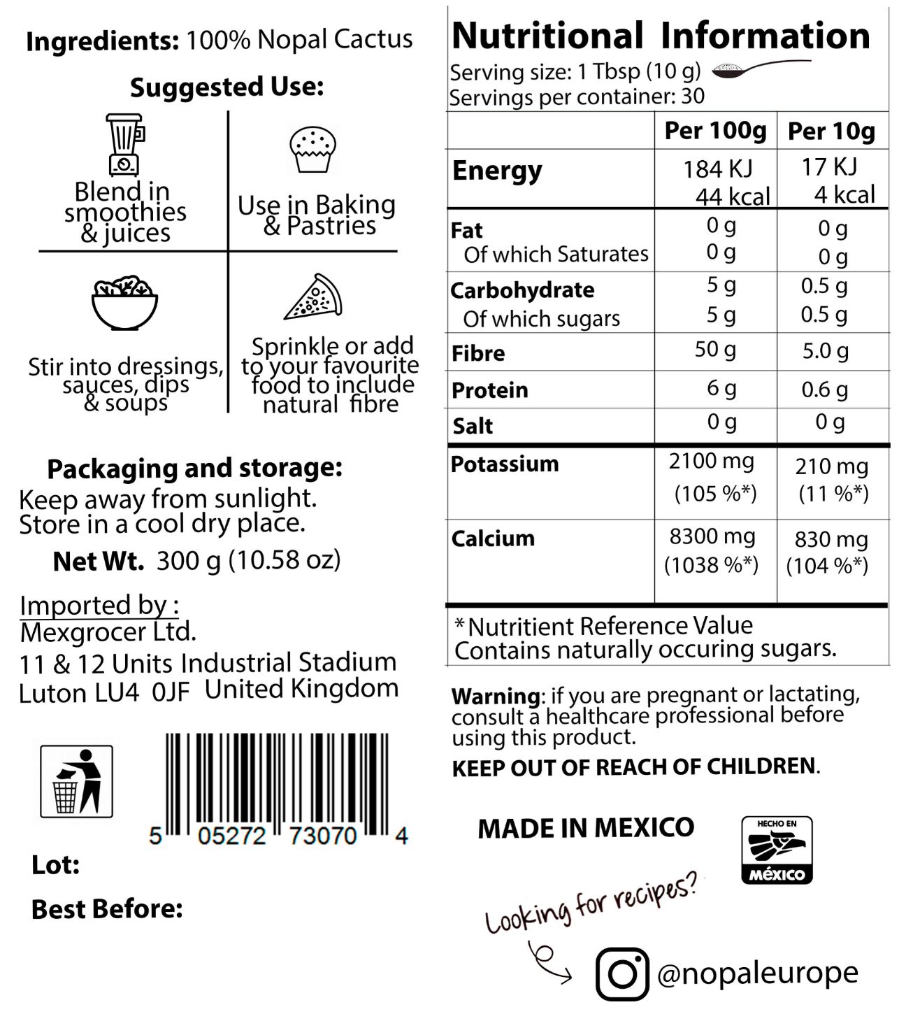 NOPAL® powder 30g - Image 2